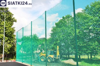 Siatki Świdnik - Zabezpieczenie za bramkami i trybun boiska piłkarskiego dla terenów Świdnika